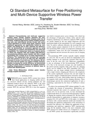 PDF Document Cover - Qi Standard Metasurface for Free-Positioning and Multi-Device Wireless Power Transfer