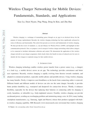 PDF Document Cover - Wireless Charger Networking: Fundamentals, Standards, and Applications